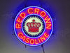 Red Crown Gasoline Oli Gas LED Neon Sign Light Lamp With Dimmer