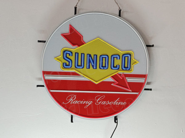 Sunoco Gas Gasoline LED Neon Sign Light Lamp With Dimmer