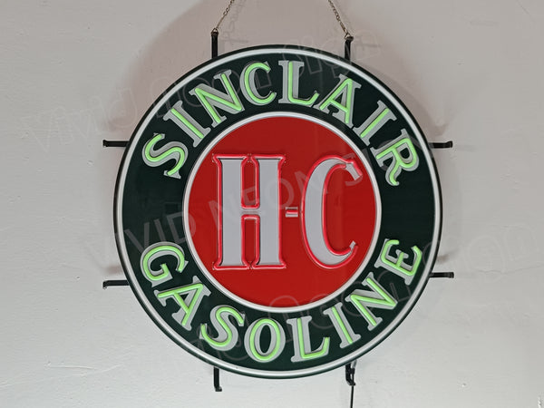 Sinclair HC Gasoline Oli Gas LED Neon Sign Light Lamp With Dimmer