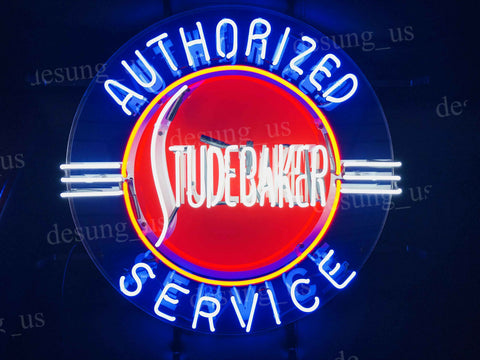 Studebaker Authorized Service Neon Light Sign Lamp With HD Vivid Printing