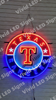 Texas Rangers LED Neon Sign Light Lamp