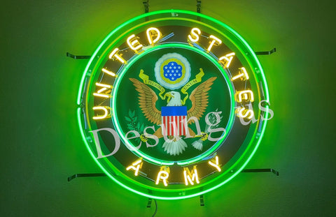 United States Army Neon Light Sign Lamp With HD Vivid Printing