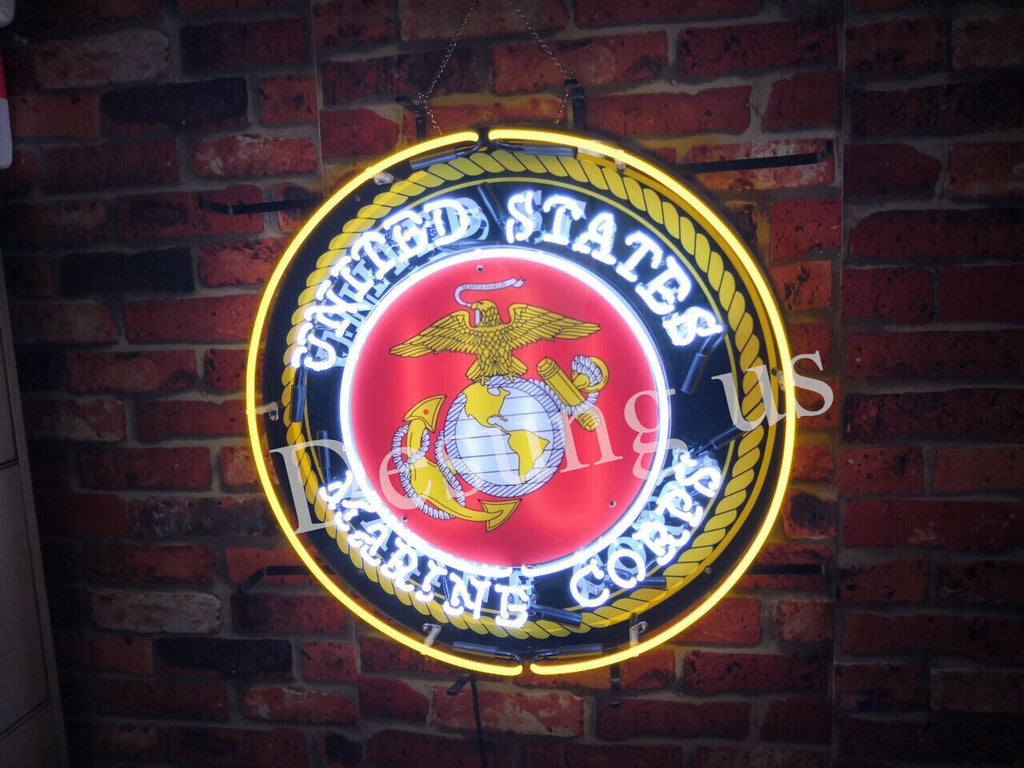 Neon Usmc United States Marine Corps Neon Light Sign Lamp With HD Vivid Printing ...