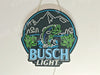 Busch Light Fishing Mountain 2D LED Neon Sign Light Lamp