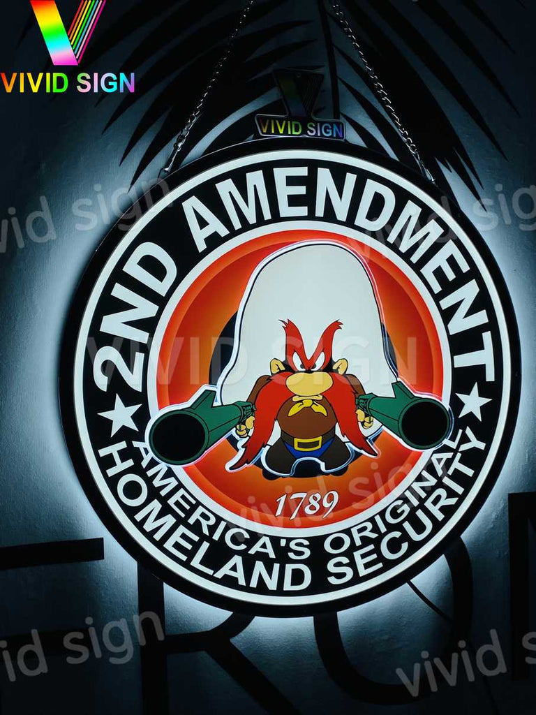 2nd Amendment Amendment II Arms Rifles 3D LED Neon Sign Light Lamp ...