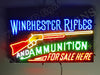 Winchester Rifles And Ammunition LED Neon Sign Light Lamp