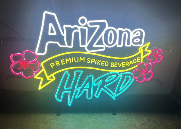 Arizona Hard Iced Tea Premium Spiked Beverage LED Neon Sign Light Lamp With Dimmer