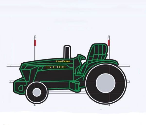 John Deere Tractor LED Neon Sign Light Lamp With Dimmer