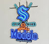 Modelo Cerveza Beer Seattle Kraken Ice Hockey Team LED Neon Sign Light Lamp