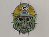 Green Bay Packers Helmet Skull LED Neon Sign Light Lamp With Dimmer