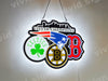 Boston City of Champions Sport Teams Patriots Celtics Red Sox Bruins 3D LED Neon Sign Light Lamp