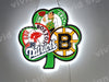 Boston Irish Sport Teams Patriots Celtics Red Sox Bruins 3D LED Neon Sign Light Lamp