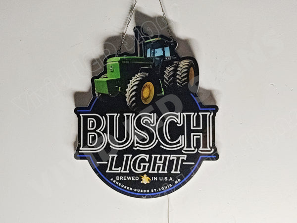 4850 John Deere Tractor Busch Light 2D LED Neon Sign Light Lamp