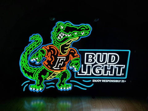 Florida Gators Bud Light LED Neon Sign Light Lamp