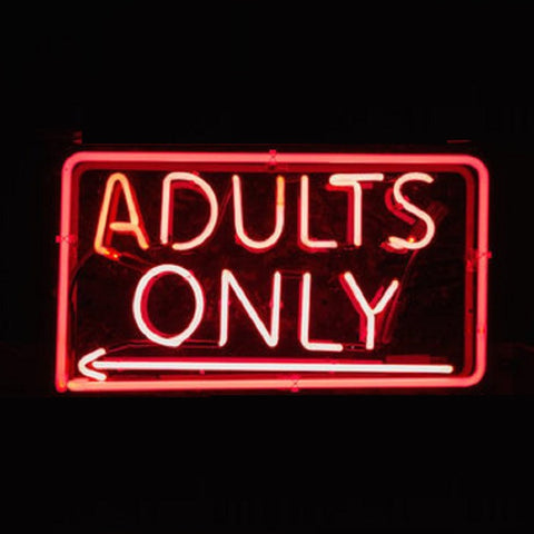 Adults Only Arrow Neon Light Sign Lamp Real Glass Wall Decor