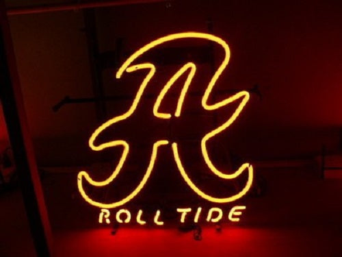 Alabama Crimson Tide Roll Tide DD Neon Sign Light Lamp