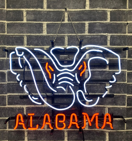 Alabama Crimson Tide DD Neon Sign Light Lamp