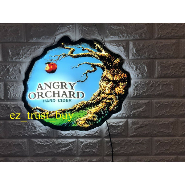 Angry Orchard Hard Cider Wine 3D LED Neon Sign Light Lamp