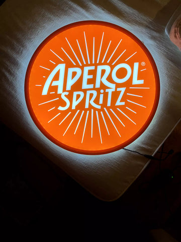 Aperol Spritz Italian 2D LED Neon Sign Light Lamp