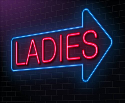 Arrow Ladies Neon Light Sign Lamp Real Glass Wall Decor