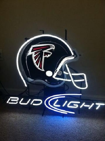 Atlanta Falcons Bud Light Helmet Beer Neon Sign Light Lamp