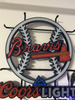 Atlanta Braves Baseball Light Beer LED Neon Sign Light Lamp With Dimmer