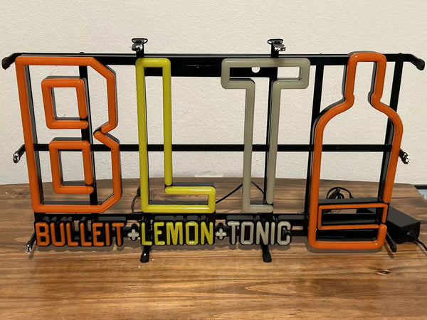 Bulleit Lemon Tonic Bulleit Bourbon LED Neon Sign Light Lamp