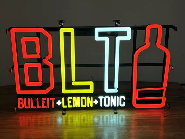 Bulleit Lemon Tonic Bulleit Bourbon LED Neon Sign Light Lamp