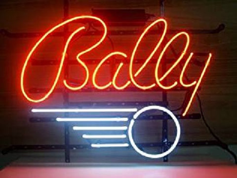 Bally Pinball Game Room Zone Neon Sign Light Lamp