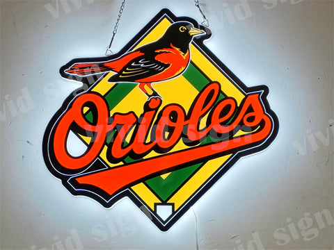 Baltimore Orioles 3D LED Neon Sign Light Lamp