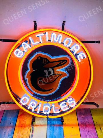Baltimore Orioles Bar Neon Light Sign Lamp With HD Vivid Printing