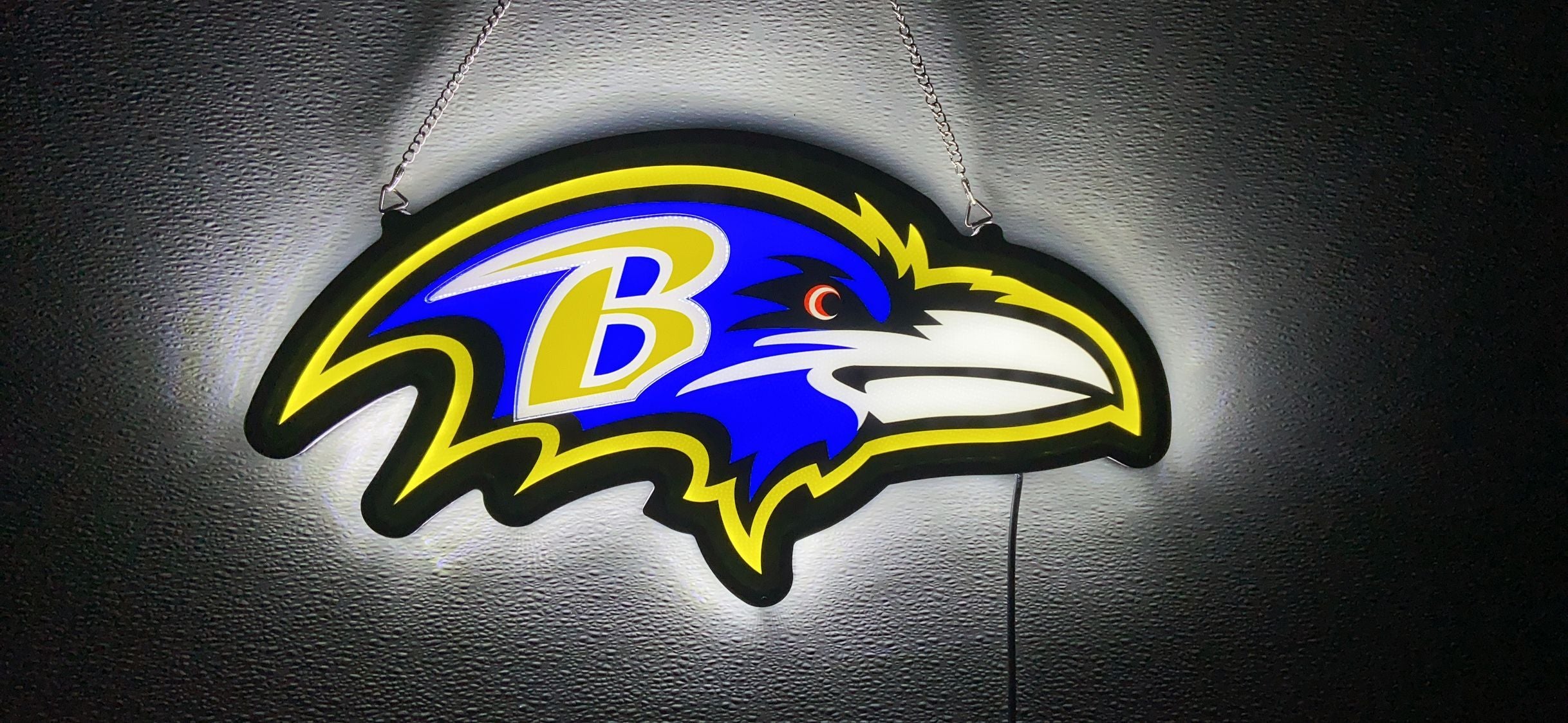 Baltimore Ravens LED Schild, Baltimore Ravens Schild, Baltimore