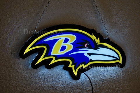 Baltimore Ravens 2D LED Neon Sign Light Lamp