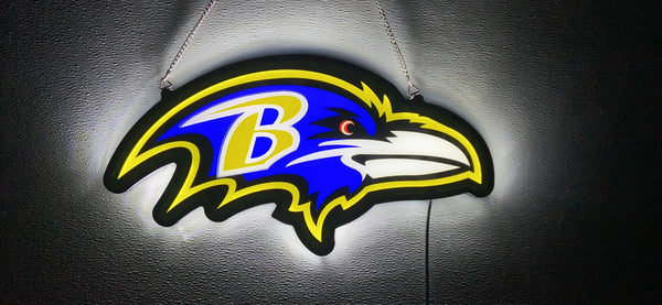 Baltimore Ravens 3D LED Neon Sign Light Lamp