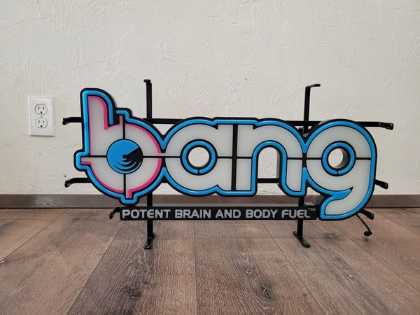 Bang Energy Drink Potent Brain and Body Fuel LED Neon Sign Light Lamp With Dimmer