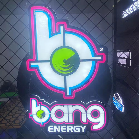 Bang Energy LED Neon Sign Light Lamp With Dimmer