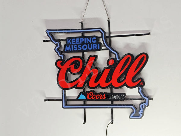 Beer Mountain Keeping Missouri Chill LED Neon Sign Light Lamp