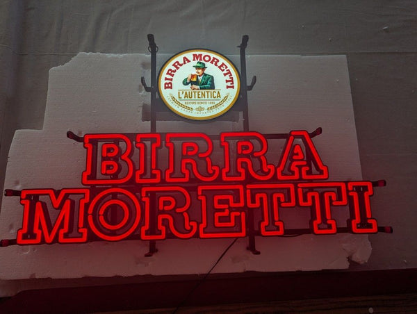 Birra Moretti Beer LED Neon Sign Light Lamp With Dimmer