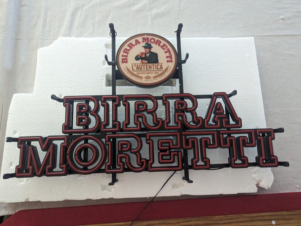 Birra Moretti Beer LED Neon Sign Light Lamp With Dimmer