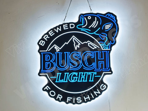 Brewed For Shipping Busch Light 2D LED Neon Sign Light Lamp