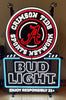 Bud Light Beer Alabama Crimson Tide Faux LED Neon Sign Light Lamp