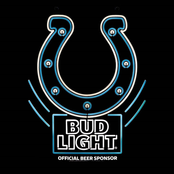 Bud Light Indianapolis Colts LED Neon Sign Light Lamp