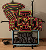 Bud Light Beer Iowa State Cyclones Faux LED Neon Sign Light Lamp