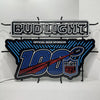 Bud Light NFL 100 Year Season LED Neon Sign Light Lamp