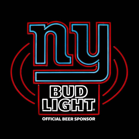 Bud Light New York Giants LED Neon Sign Light Lamp