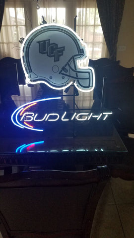 UCF Central Florida Knights Bud Light Mascot Neon Sign Light Lamp