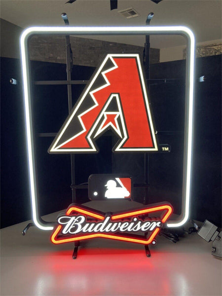 Budweiser Arizona Diamond Backs MLB Baseball LED Neon Sign Light Lamp