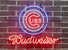 Budweiser Chicago Cubs Beer Bar Neon Sign Light Lamp