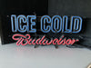 Budweiser Ice Cold LED Neon Sign Light Lamp