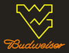 Budweiser West Virginia Mountaineers WVC Neon Light Lamp Sign